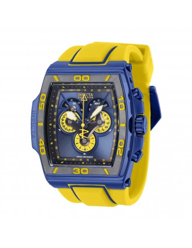 Invicta Men's Watch - S1 Rally Diablo Chronograph Date Display Yellow Strap | 43363 sur le site 