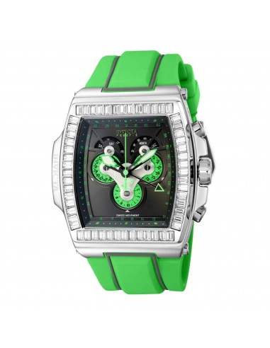 Invicta Men's Watch - S1 Rally Diablo Chronograph Date Green and Grey Strap | 43368 Amélioration de cerveau avec