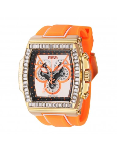 Invicta Men's Watch - S1 Rally Diablo Chronograph Date Orange and White Strap | 43374 sur le site 