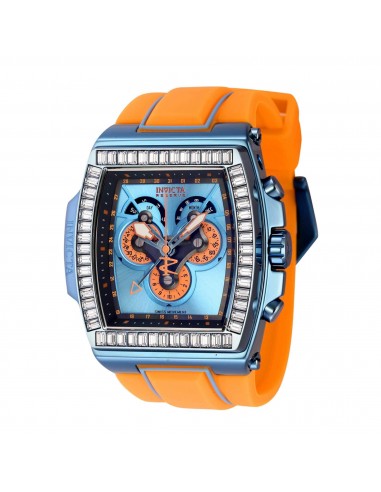 Invicta Men's Watch - S1 Rally Diablo Chronograph Light Blue and Orange Strap | 43378 acheter en ligne