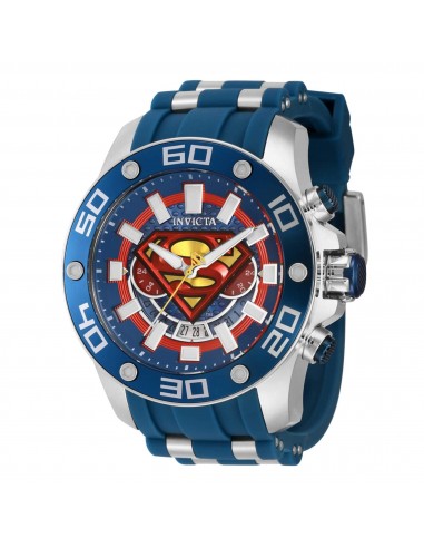 Invicta Men's Watch - DC Comics Superman Date Display Blue and Silver Strap | 43592 prix pour 