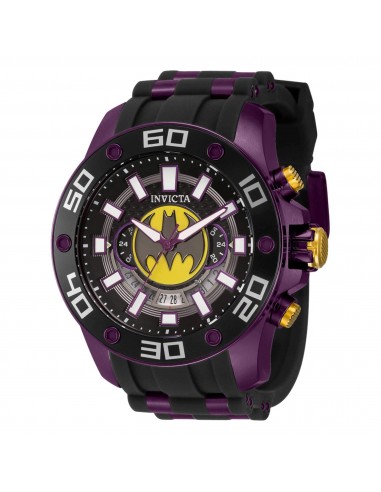 Invicta Men's Chronograph Watch - DC Comics Batman Purple and Black Strap | 43596 en linge