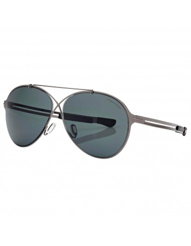 Tom Ford Men's Sunglasses - Rocco Dark Ruthenium and Matte Black Frame | FT08286212V france