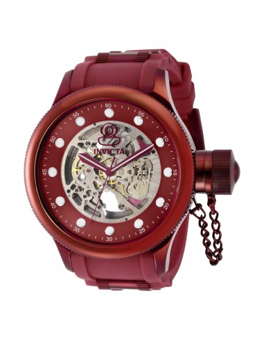 Invicta Men's Automatic Watch - Pro Diver Skeleton Dial Burgundy, Red Strap | 40740 des créatures d'habitude