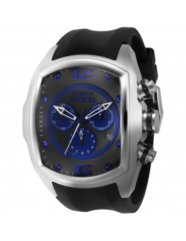 Invicta Men's Watch - Lupah Chronograph Date Display Black and Blue Dial Strap | 43637 Les magasins à Paris et en Île-de-France