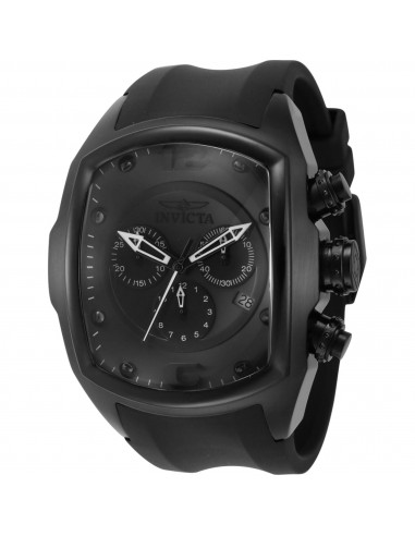 Invicta Men's Watch - Lupah Chronograph Date Display Black Silicone Strap | 43639 des créatures d'habitude