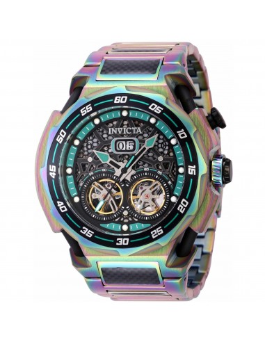 Invicta Men's Automatic Watch - JM Correa Iridescent and Black Steel Bracelet | 43807 Véritable concentré