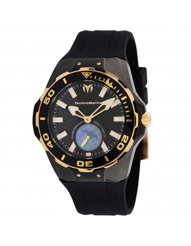 Technomarine Men's Quartz Watch - Cruise Black MOP Dial Rubber Strap | TM-120015 Comparez plus de prix