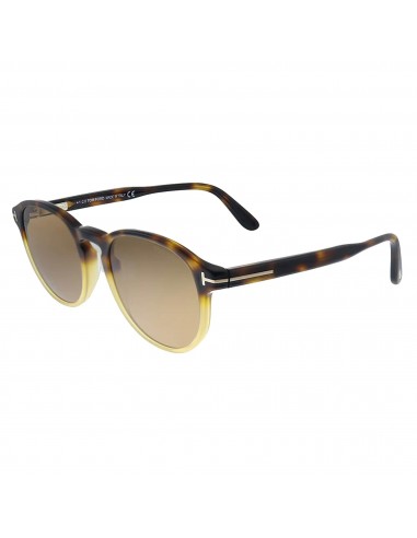 Tom Ford Men's Sunglasses - Dante Brown Lens Light Havana Metal Frame | FT08345255E online