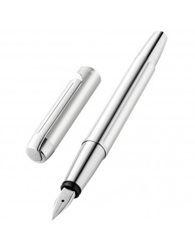 Pelikan Fountain Pen - Pura P40 Silver Aluminum Barrel and Steel Fine Nib | 951954 sur le site 