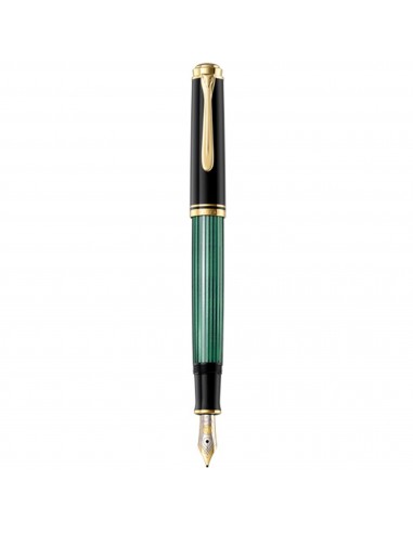 Pelikan Fountain Pen - Souveran M400 Black-Green Acetate Barrel, Medium Nib | 994863 Les magasins à Paris