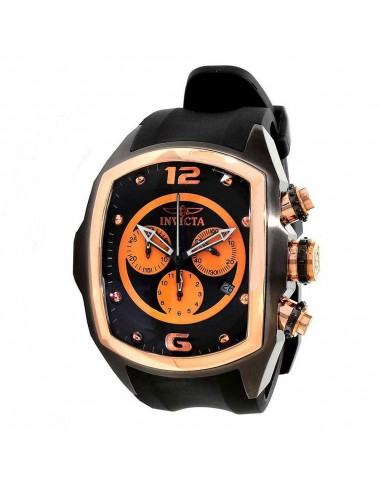 Invicta 10065 Men's Lupah Revolution Black Ion Plated Rubber Strap Chronograph Watch 2 - 3 jours ouvrés.