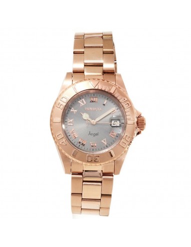 Invicta 14368 Womens Angel Light Grey Dial Rose Gold Steel Dive Watch pas chere