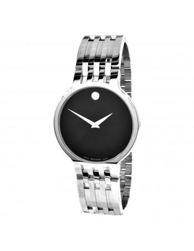 Movado Men's Quartz Watch - Esperanza Black Dial Silver Tone Bracelet | 0606042 la livraison gratuite