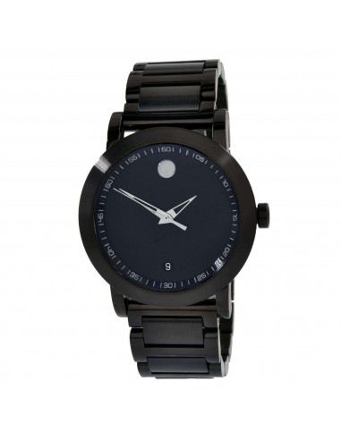 Movado Men's Quartz Watch - Museum Black PVD Stainless Steel Bracelet | 0606615 livraison gratuite