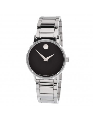 Movado Unisex Watch - Quartz Black Museum Dial Silver Tone Bracelet | 0607234 est présent 