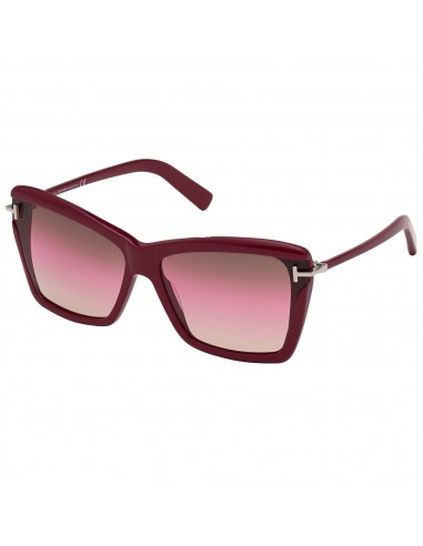 Tom Ford Women's Sunglasses - Leah Gradient Brown Lens Acetate Frame | FT08496469F ouvre sa boutique