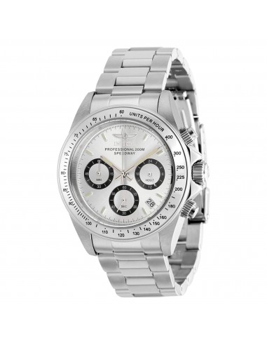 Invicta Men's Chrono Watch - Speedway Silver Tone Stainless Steel Bracelet | 37167 Comparez et commandez 