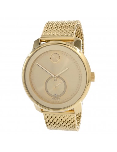 Movado Unisex Quartz Watch - Trend Gold Tone Dial Mesh Bracelet | 3600678 vente chaude votre 