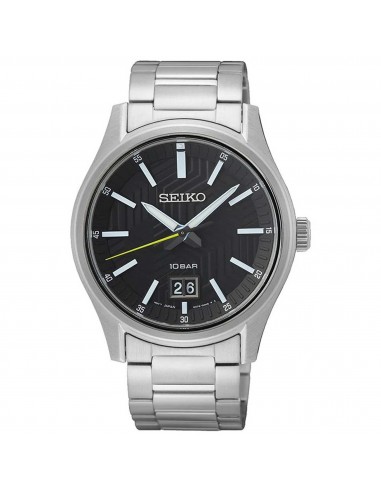 Seiko Men's Quartz Watch - Conceptual Regular Black Dial Steel Bracelet | SUR535P1 store