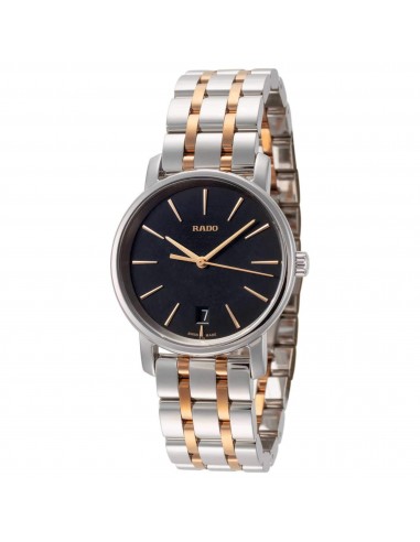 Rado Women's Quartz Watch - DiaMaster Silver Tone, Rose Gold Bracelet | R14089163 shop