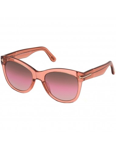 Tom Ford Women's Sunglasses - Wallace Gradient Pink Lens Acetate Frame | FT08705474F pas cher 