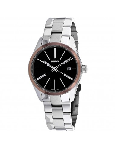 Rado Men's Quartz Watch - Hyperchrome Black Dial Rose Gold Bezel Bracelet | R32184163 Economisez 