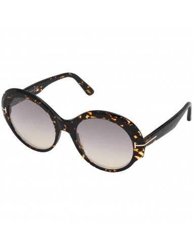 Tom Ford Women's Sunglasses - Ginger Acetate Frame Mirrored Grey Lens | FT08735652C le concept de la Pate a emporter 