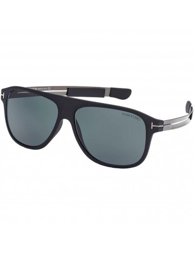 Tom Ford Men's Sunglasses - Todd Black Square Plastic Frame Green Lens | FT08805902V Dans la société mordern