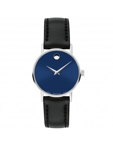 Movado Women's Watch - Museum Classic Silver Tone Case Blue Dial Strap | 0607318 solde