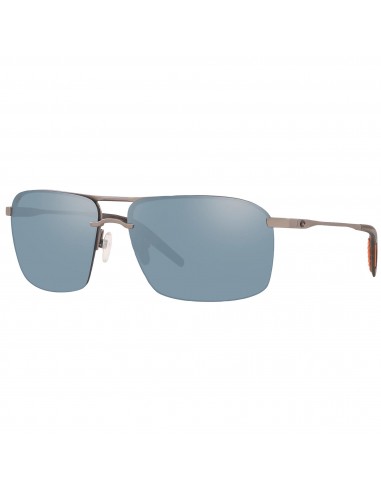 Costa Del Mar Men's Sunglasses - Skimmer Gray Silver Mirror Lens Frame | 0SKM228 SGP Véritable concentré