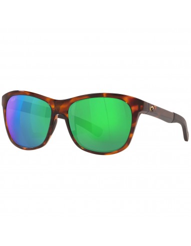 Costa Del Mar Men's Sunglasses - Vela Green Mirror Polarized Square Lens | 0VLA GMP Les magasins à Paris