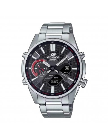 Casio Men's Watch - Edifice World Time Silver Steel Bracelet Bluetooth | ECBS100D-1A vous aussi creer 