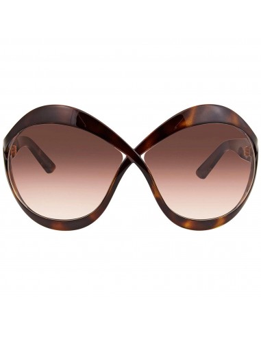 Tom Ford Women's Sunglasses - Carine UV Protection Dark Havana Frame | FT09027152F 2023