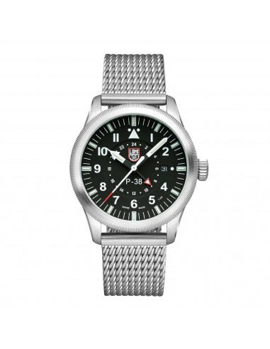 Luminox Men's Watch - P-38 Lightning Date Display Silver Mesh Bracelet | XA.9522 prix pour 