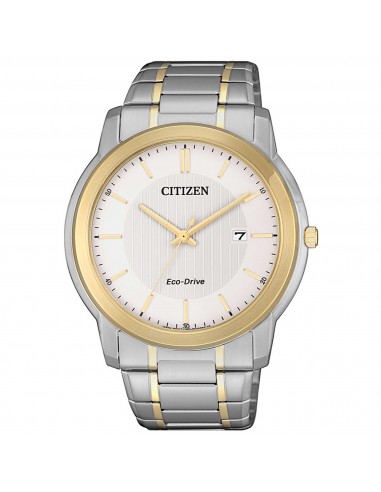 Citizen Men's Watch - Eco-Drive Silver Dial Two Tone Steel Bracelet | AW1216-86A Livraison rapide