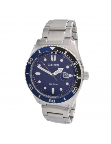 Citizen Men's Watch - Eco-Drive Power Reserve Blue Dial Silver Bracelet | AW1761-89L s'inspire de l'anatomie humaine