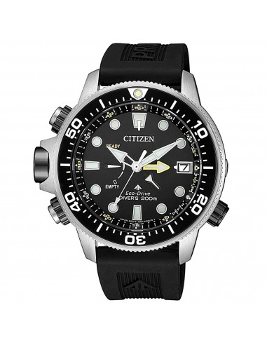 Citizen Men's Watch - Promaster Marine Aqualand Black Rubber Strap Date | BN2036-14E livraison et retour toujours gratuits