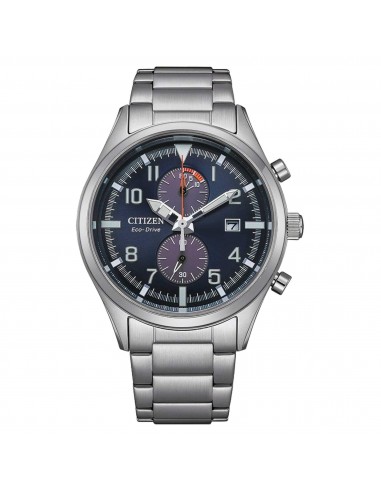 Citizen Men's Chrono Watch - Eco-Drive Blue Dial Stainless Steel Bracelet | CA7028-81L meilleur choix