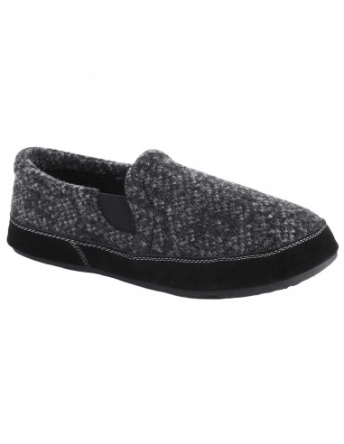 Acorn Men's Moc Slippers - Fave Gore Wool, Charcoal Tweed, Medium | A11172CTWMM Voir les baskets