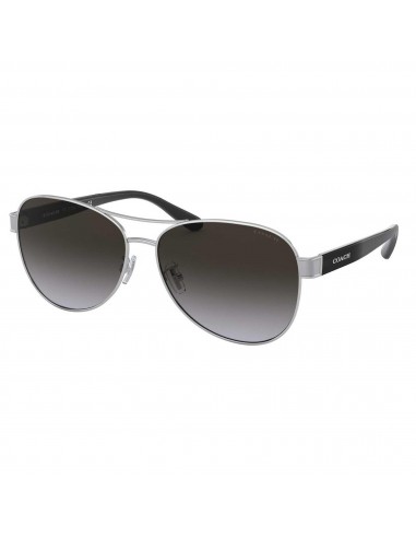 Coach Women's Sunglasses - Full Rim Black and Silver Pilot Frame | 0HC7115 90018G 2 - 3 jours ouvrés.