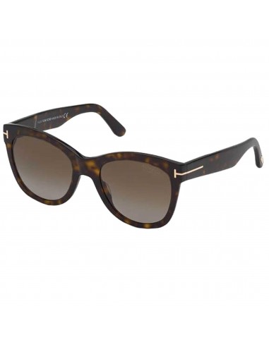 Tom Ford Men's Sunglasses - Wallace Shiny Dark Havana Acetate Frame | FT0870 52H une grave pollution 