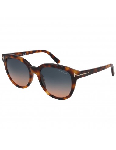 Tom Ford Men's Sunglasses - Olivia-02 Gradient Teal Lens Acetate Frame | FT0914 53P les ctes