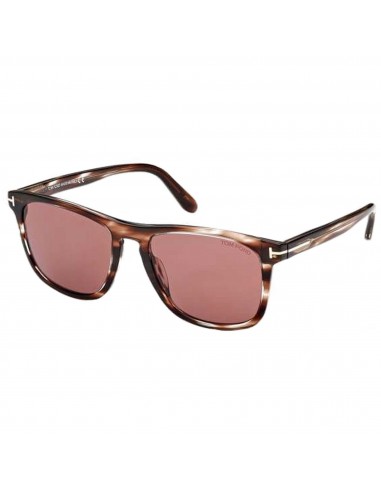 Tom Ford Men's Sunglasses - Havana Plastic Full Rim Frame Bordeaux Lens | FT0930 56S de technologie