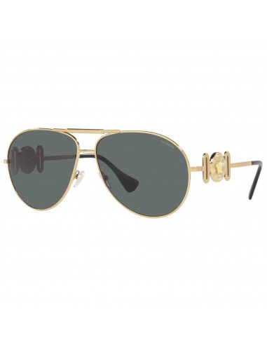 Versace Unisex Sunglasses - Gold Metal Frame Polarized Grey Lens | VE2249 100281 Comparez plus de prix