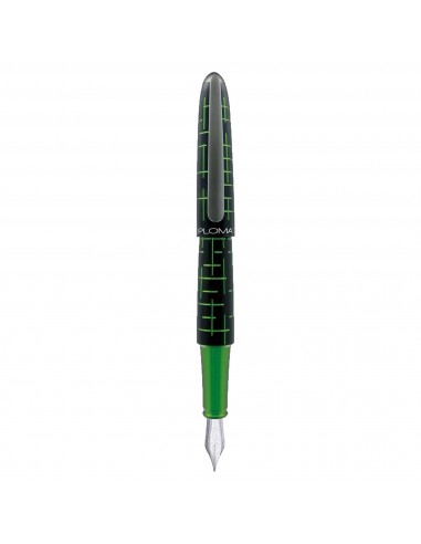 Diplomat Fountain Pen - Elox Matrix Green/Black Aluminum, Fine | D40363023 destockage