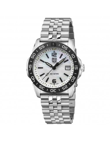 Luminox Men's Quartz Watch - Pacific Diver Ripple MOP Dial Silver Bracelet | 3126.M des créatures d'habitude