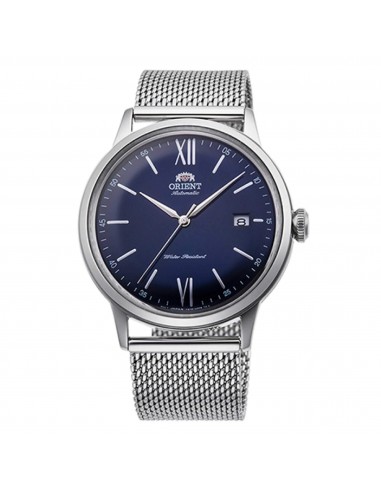 Orient Men's Watch - Bambino Blue Dial Silver Tone Mesh Bracelet | RA-AC0019L10B Dans la société mordern