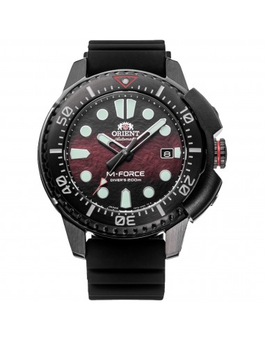 Orient Men's Automatic Watch - M-Force Red and Black Dial Grey Case | RA-AC0L09R00B en stock