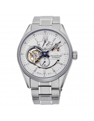 Orient Men's Watch - Star White Open Heart Dial Silver Tone Bracelet | RA-AV0113S00B de France